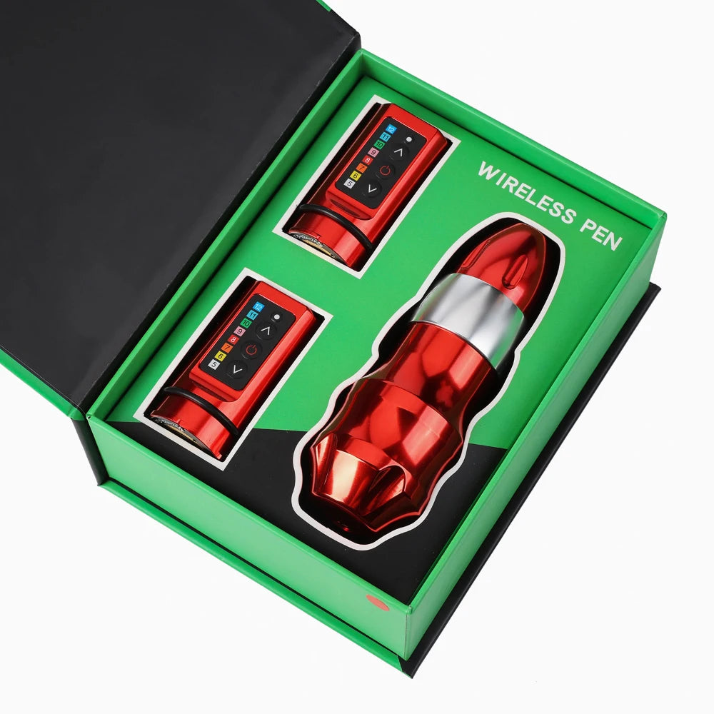 Máquina Pen EXO Wireless Kit – Stroke 4.0mm, Motor Japonés y 2 Baterías Intercambiables