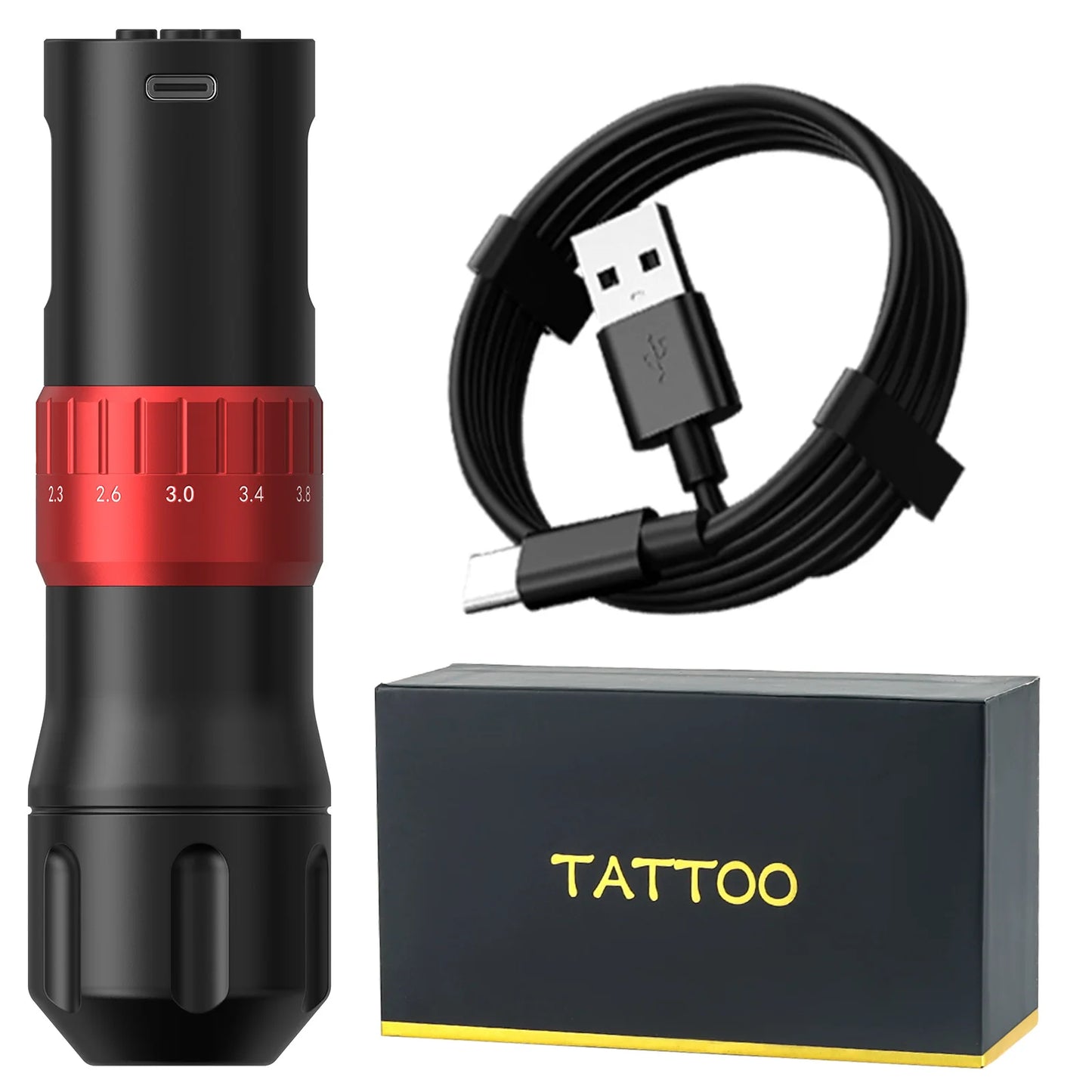 Máquina Pen T-Rex Wireless – Stroke Ajustable de 7 Niveles (2.0mm a 4.2mm)