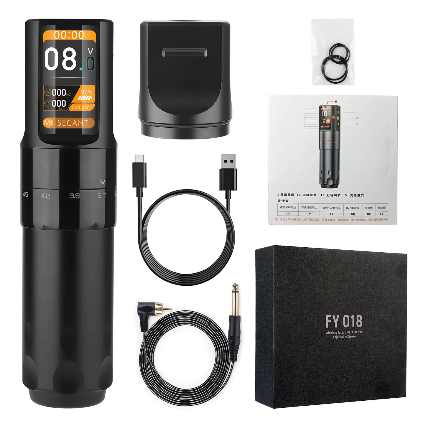 Máquina Pen T-Rex Smart Wireless – 6 Strokes Ajustables y Pantalla Inteligente OLED (2000mAh)