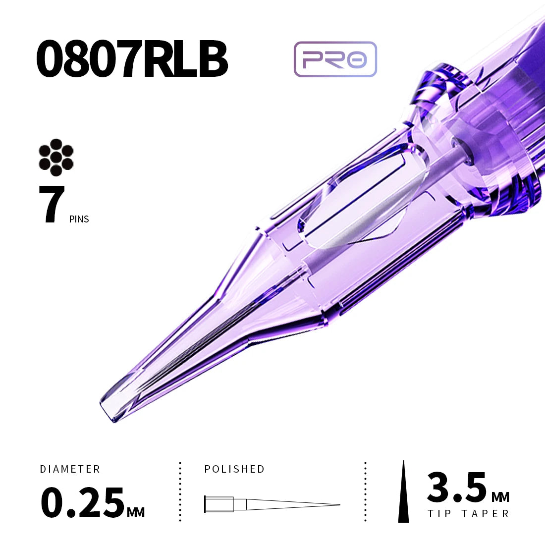 Mast Pro Tattoo Cartridge Needles RL 20 Pcs Disposable Permanent Makeup or Body Art Needles 0.18/0.25/0.30/0.35 Tattoo Supplies
