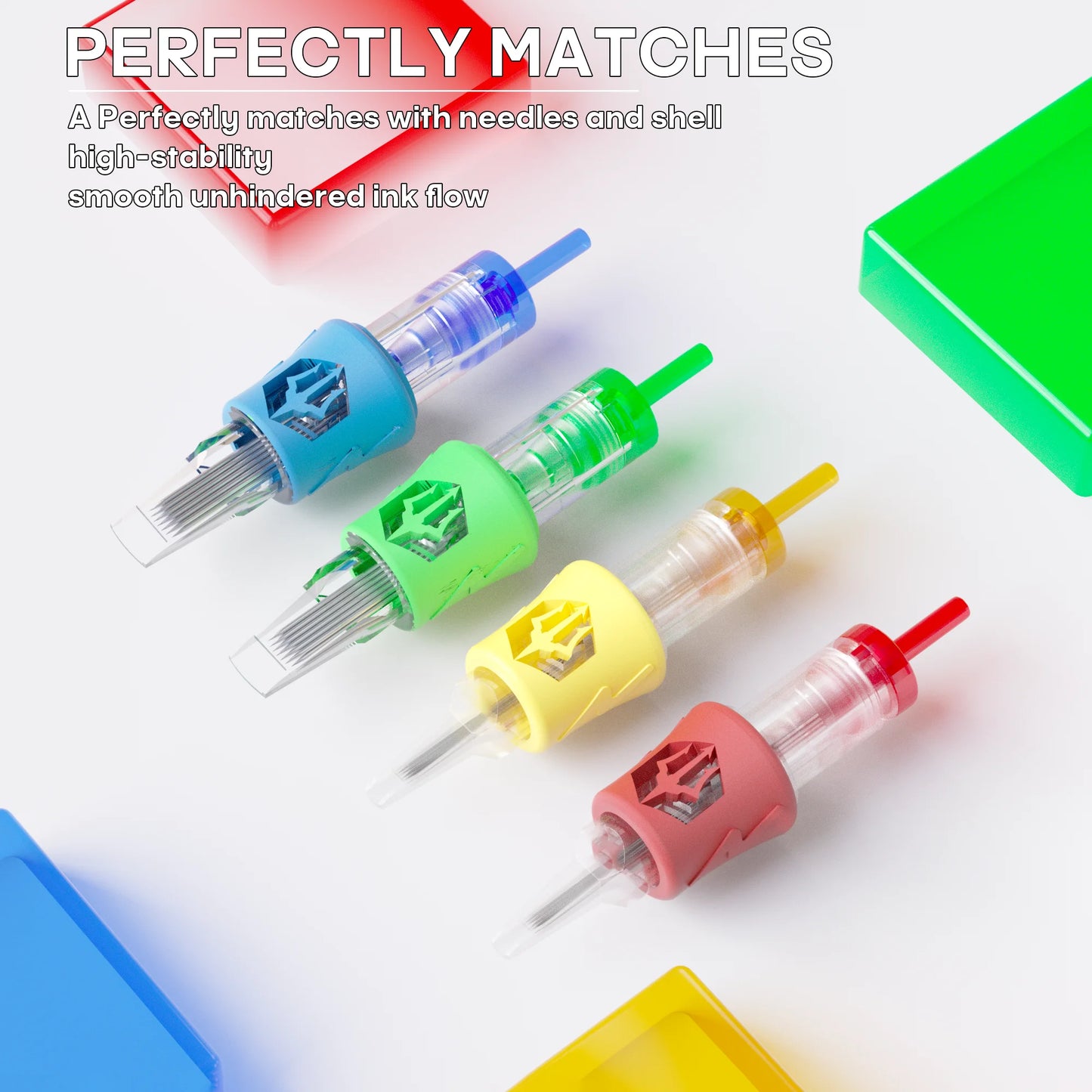 POSEIDON PRO 20pcs/lot V4 Tattoo Cartridge Needle Disposable Sterilized Safety Tattoo Cartridges Needle
