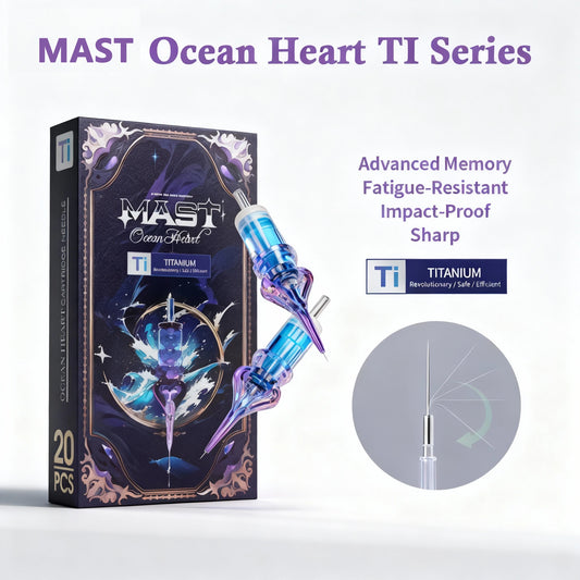 Cartuchos Mast Ocean Heart Ti Series – Agujas 1RL de Precisión (Caja x 20u)