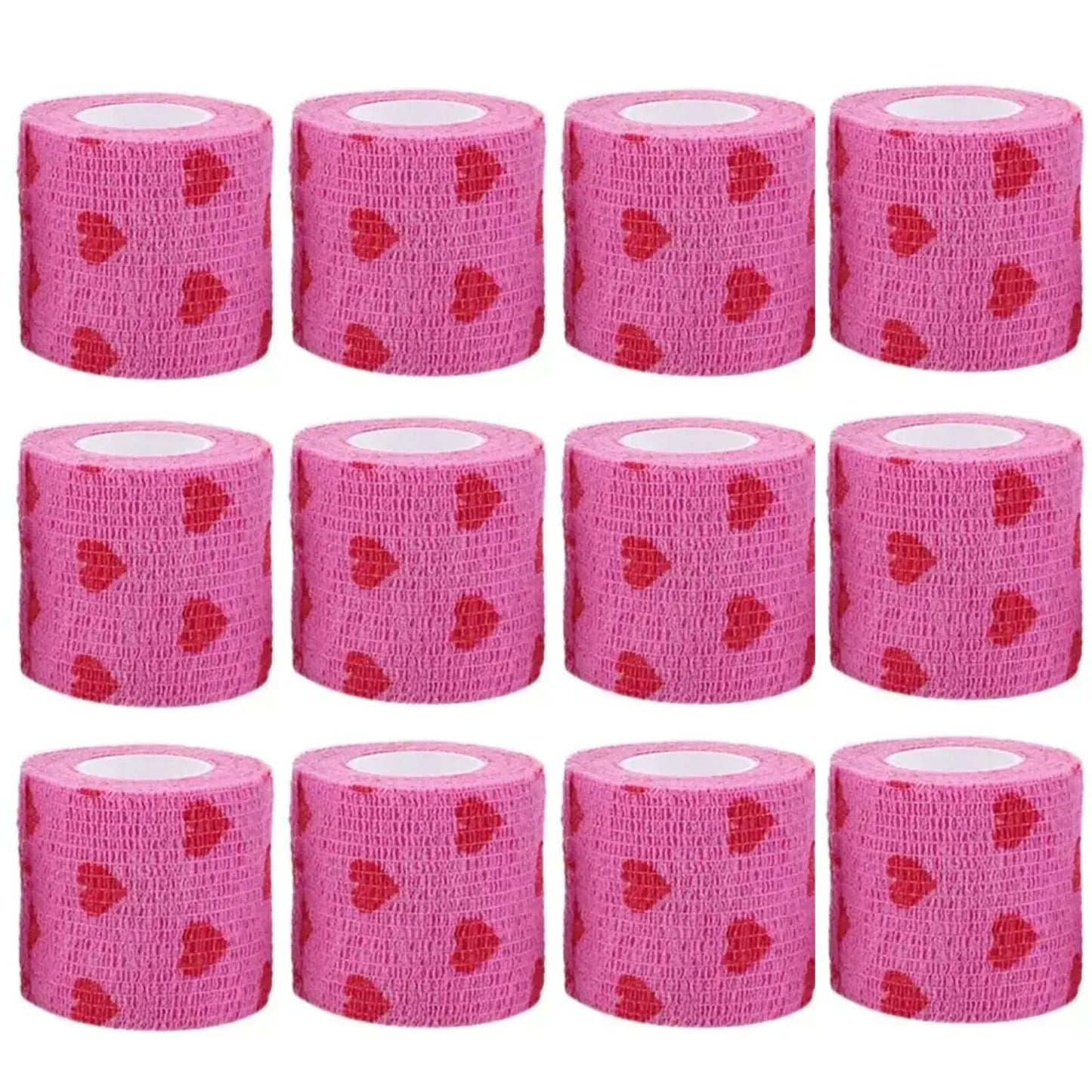 Tattoo Machine Bandage Wrap Set  Soft Breathable Non-Woven Elastic Cohesive Bandage for Secure Grip Tattoo Supplies