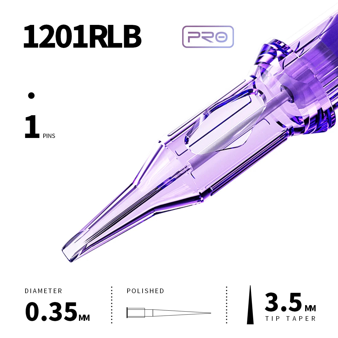 Mast Pro Tattoo Cartridge Needles RL 20 Pcs Disposable Permanent Makeup or Body Art Needles 0.18/0.25/0.30/0.35 Tattoo Supplies