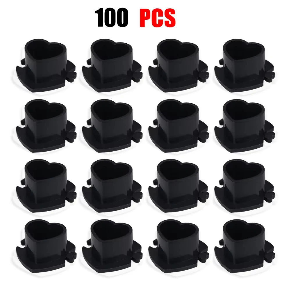 Copas para Tinta con Base Plana (Pack 50 / 100u) – Tetinas Descartables para Tatuaje y PMU