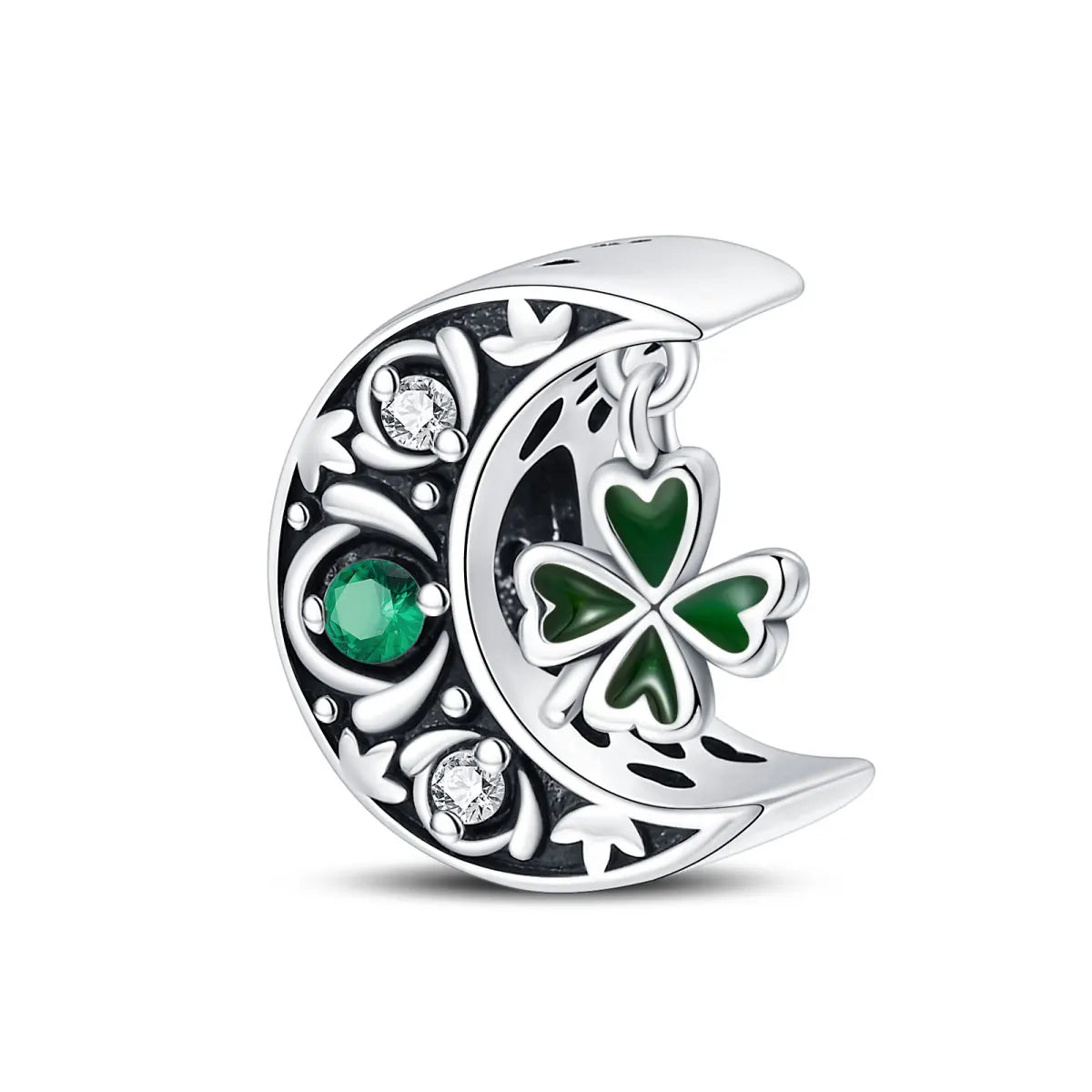 925 Sterling Silver Green Series Flower Tree Apple Pendant DIY Fine Beads Fit Original Charms Bracelet Women Jewelry Diy
