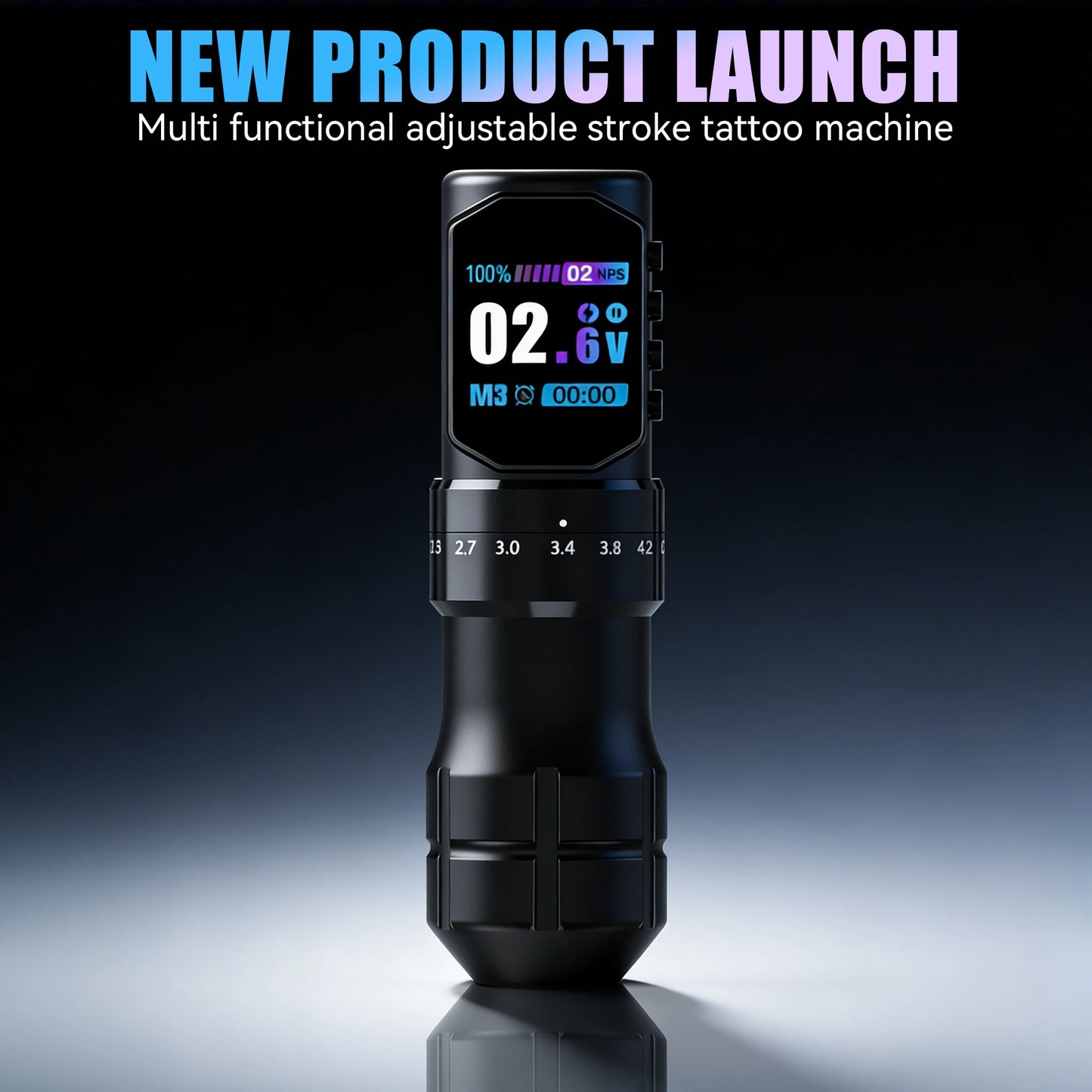 Máquina Pen Inalámbrica de Élite – Stroke Ajustable y Motor Brushless / Coreless Pro