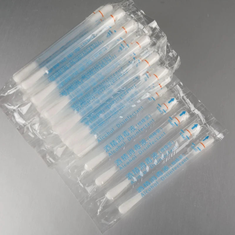Disposable Daily-Use Breakable Iodophor & Alcohol Cotton Swabs – Outdoor First Aid and Nursing Supplies