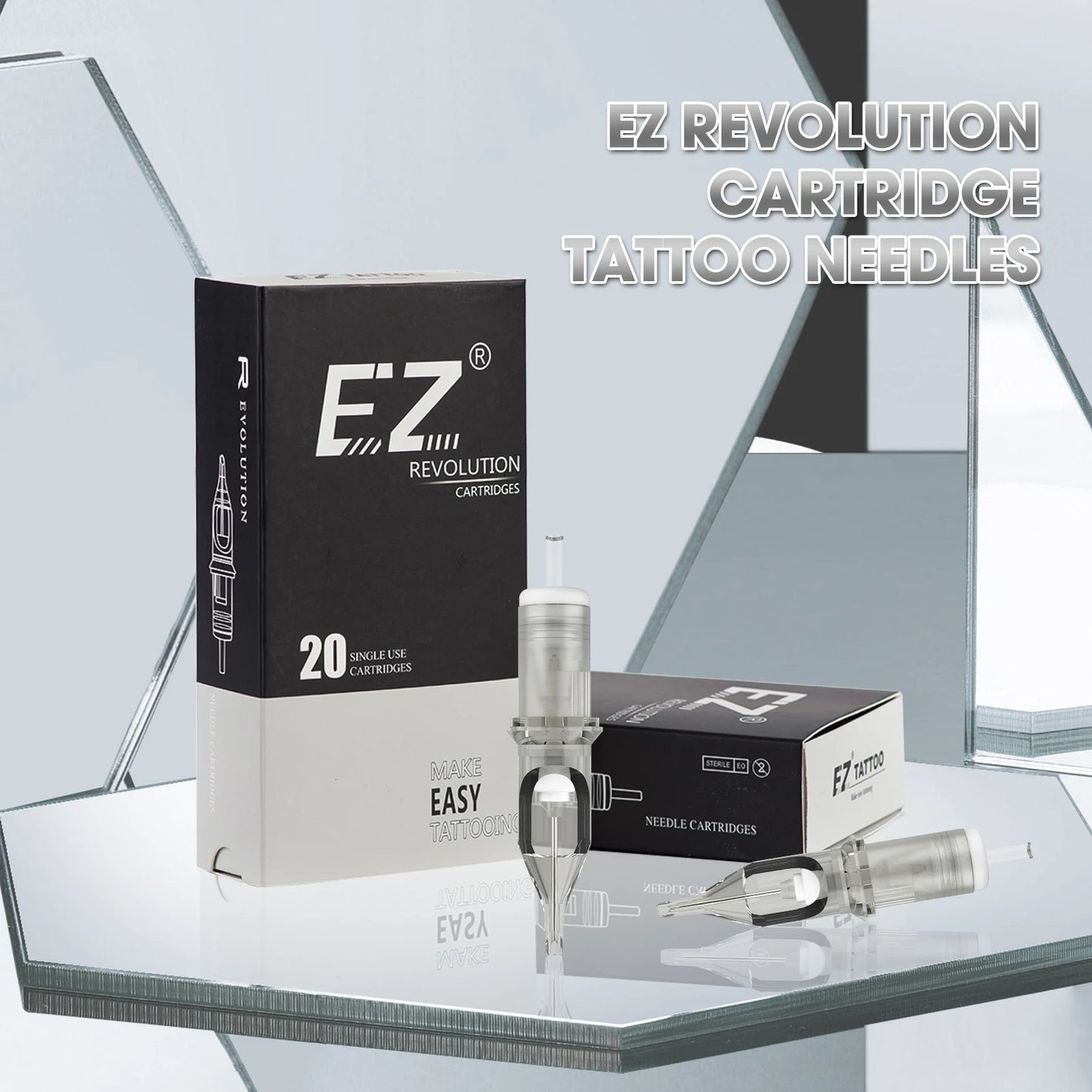 Cartuchos EZ Revolution Originales – Agujas Round Liner (Caja x 20 unidades)