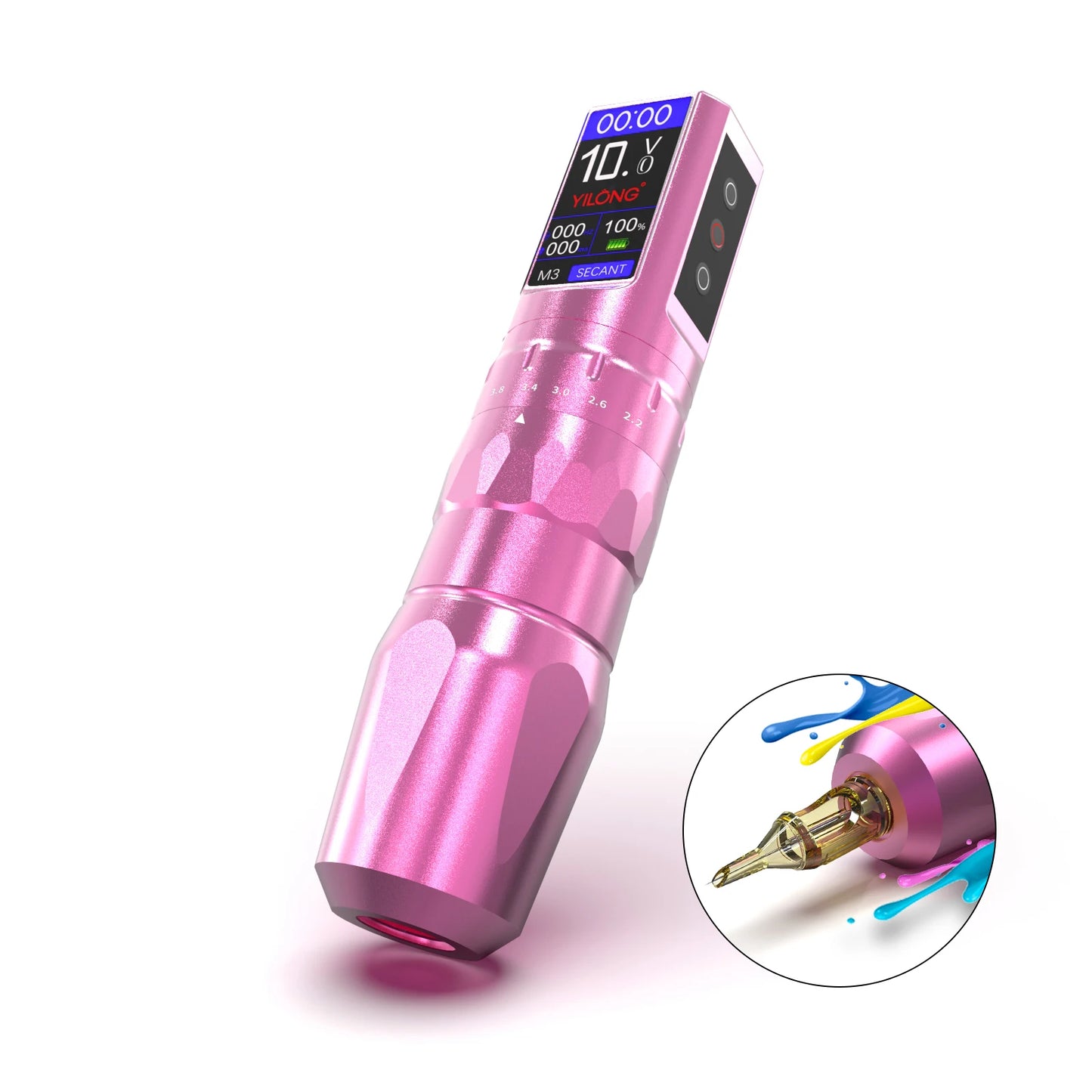Máquina Pen Inalámbrica Pro – 6 Strokes Ajustables (2.2mm - 4.2mm) para Tattoo & PMU