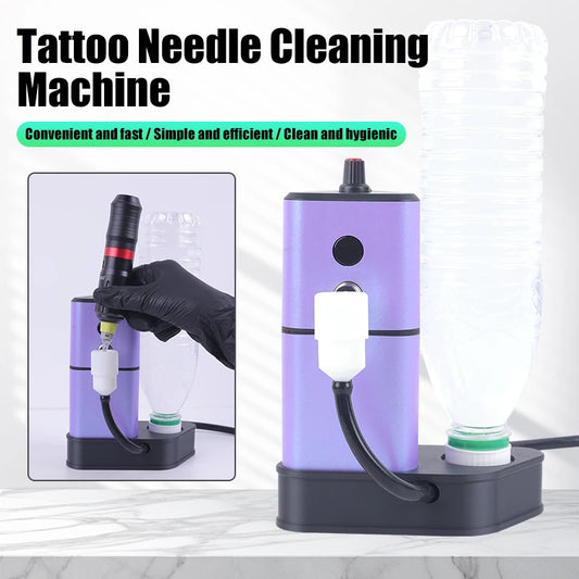 Lavadora de Agujas Automática  – Limpiador con Sensor para Cartuchos de Tatuaje