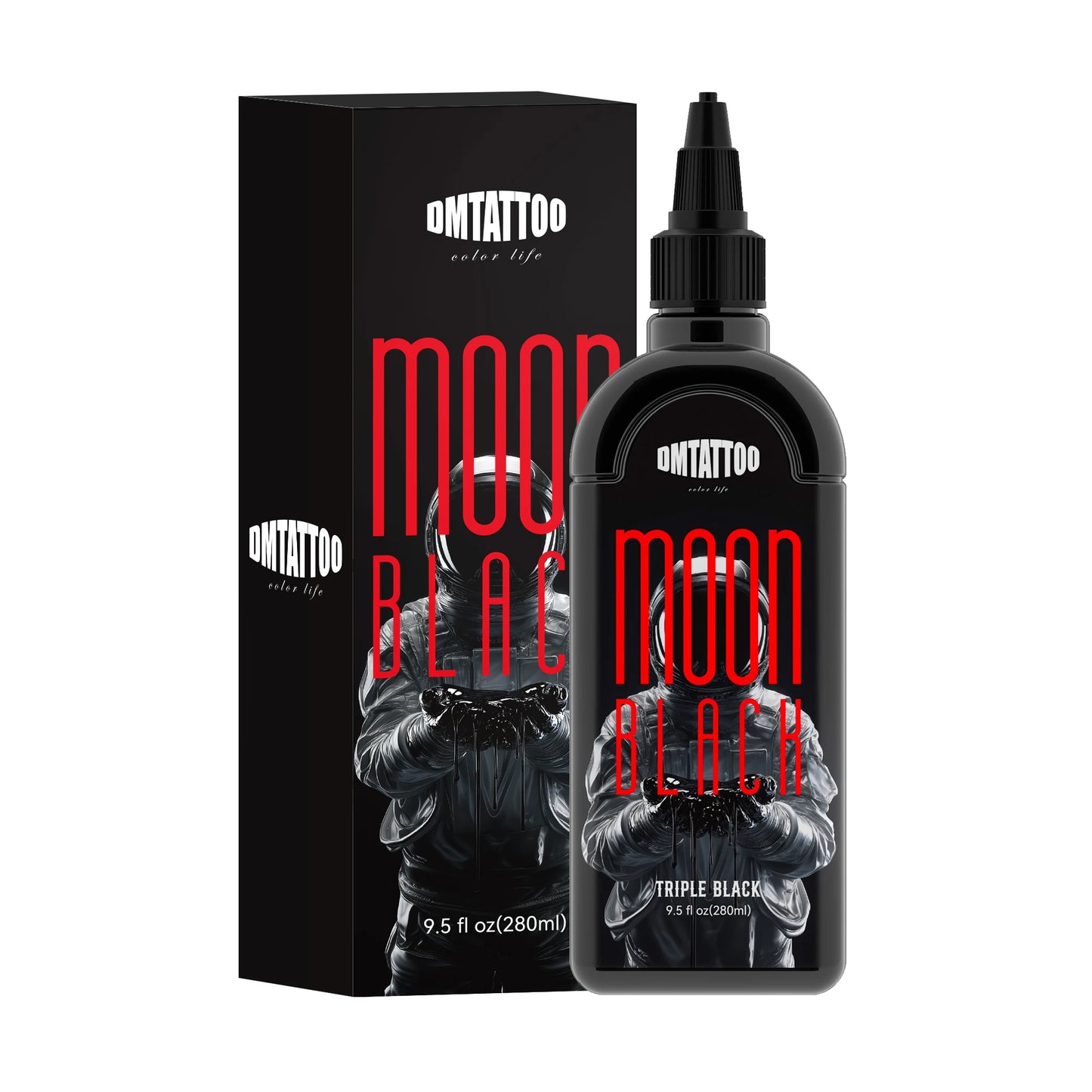 Tinta Moon Black Premium – Triple Negro para Línea y Sombra (9.5oz / 280ml)