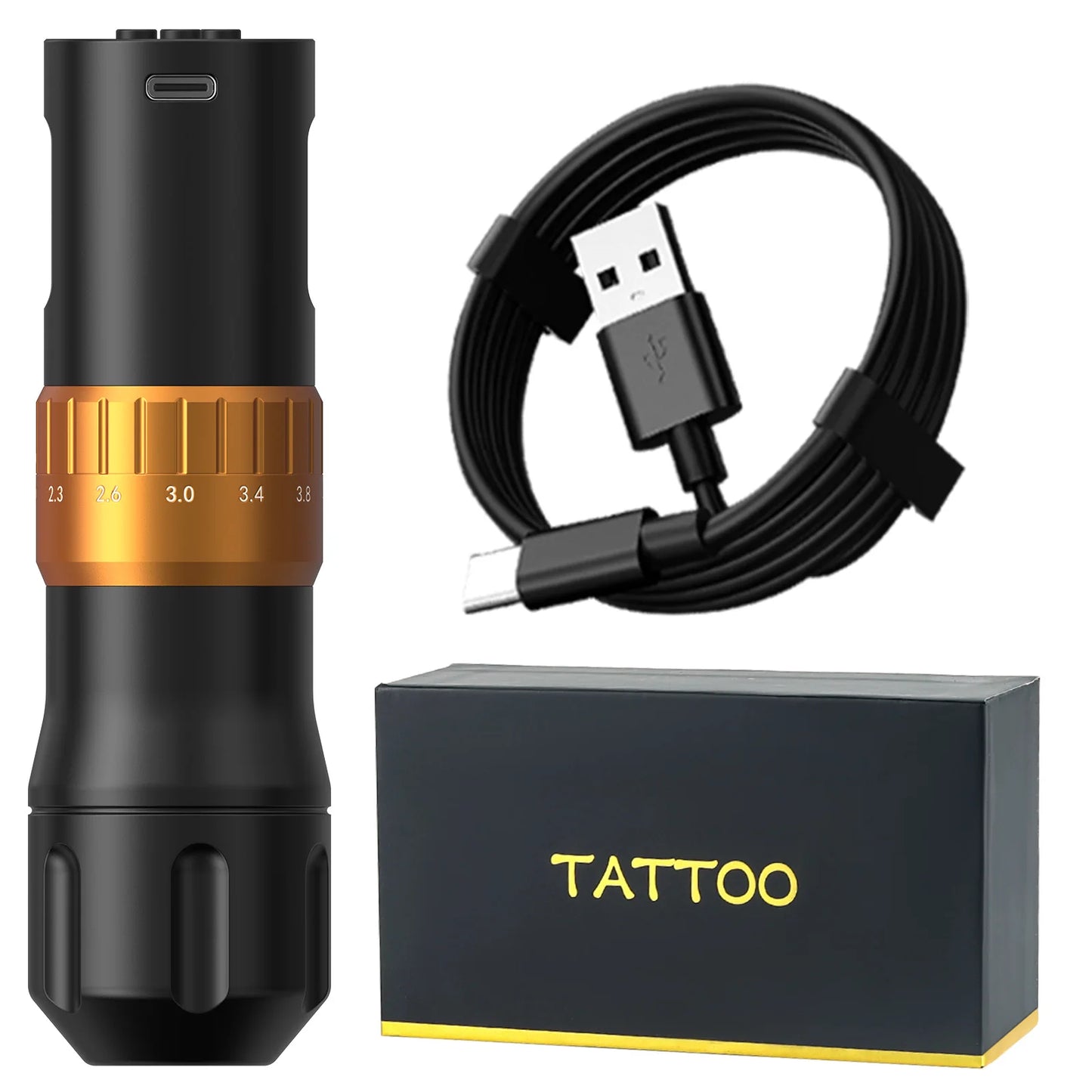 Máquina Pen T-Rex Wireless – Stroke Ajustable de 7 Niveles (2.0mm a 4.2mm)