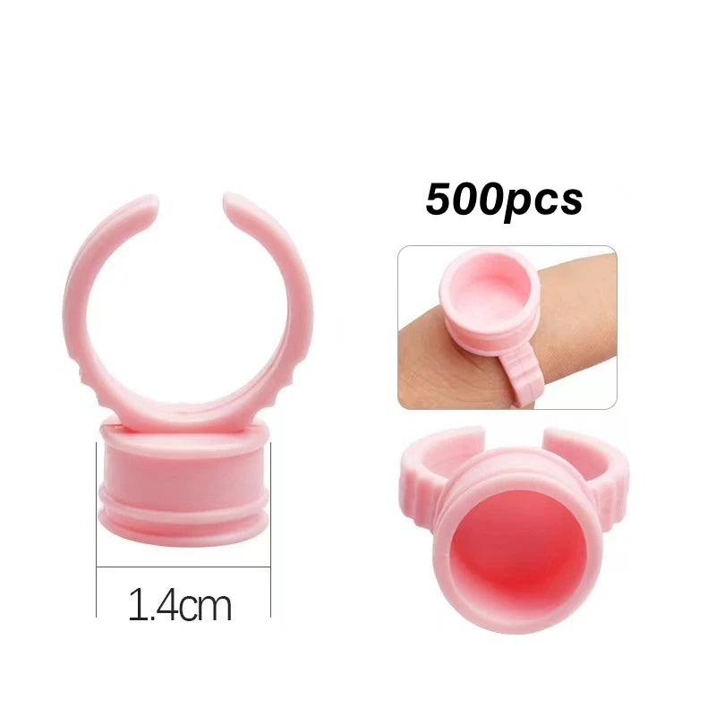 Anillos para Tinta y Pigmentos (Pack 100 / 500u) – Especial PMU, Microblading