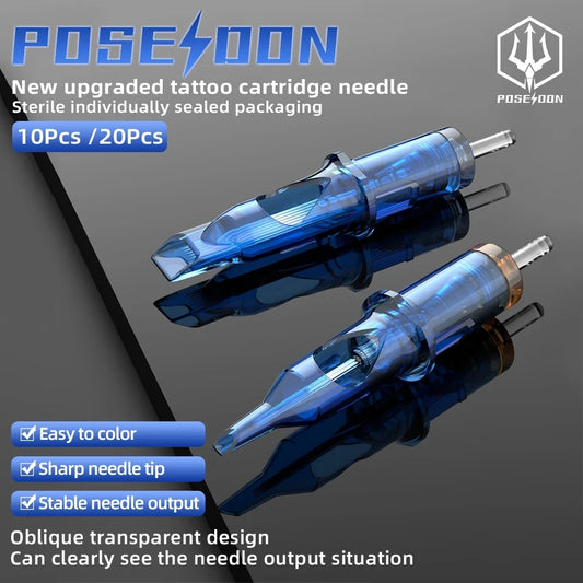 Cartuchos Poseidon V3 Originales – Agujas de Precisión Profesional (Pack 10u)