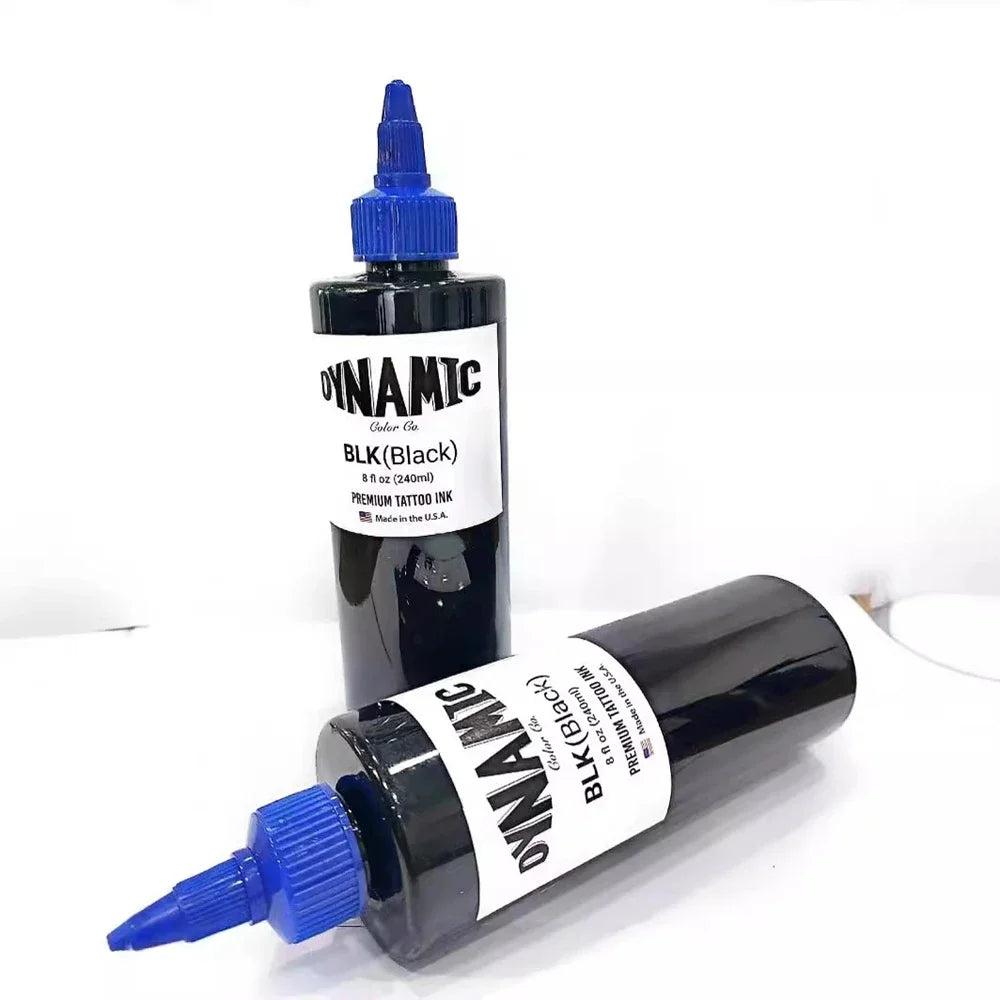 Black Tattoo Ink Premium – Tinta Negra Versátil para Línea y Sombras (8oz / 240ml)