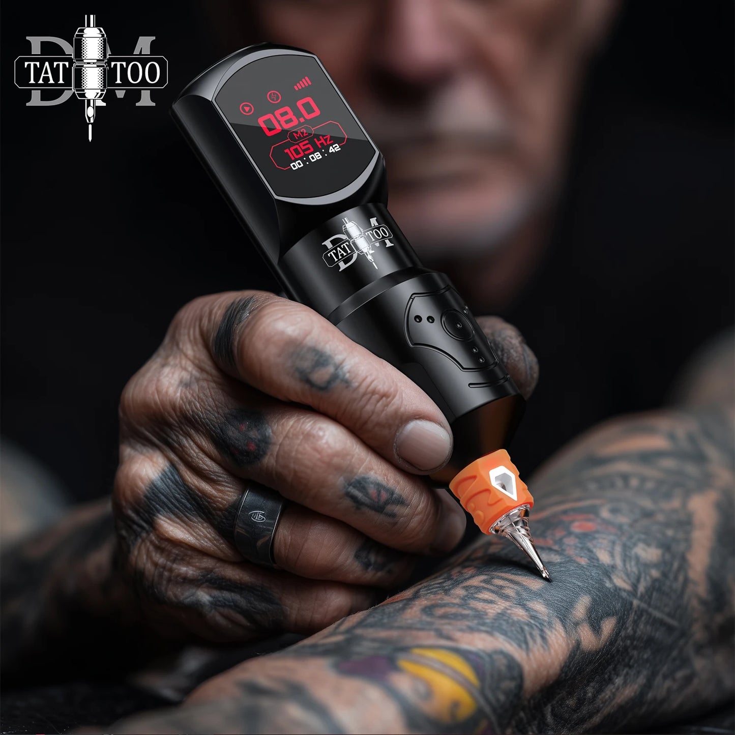 DM Red-Dragon Wireless Pen – Máquina de Tatuar con Motor Personalizado para PMU y Tattoo