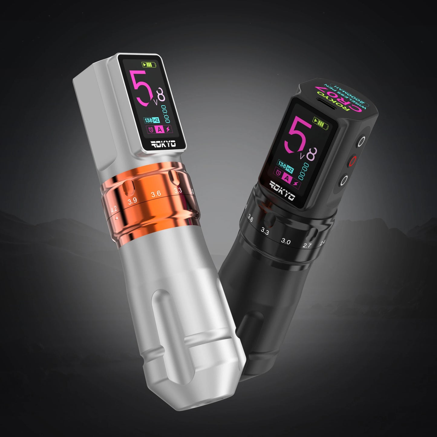 Máquina Pen ROKYO Professional – Motor Suizo, Stroke Ajustable (2.4 - 4.2mm) y 2000mAh