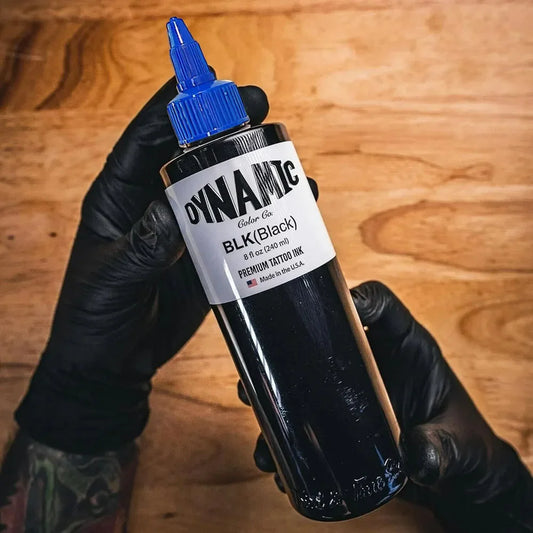 Black Tattoo Ink Premium – Tinta Negra Versátil para Línea y Sombras (8oz / 240ml)