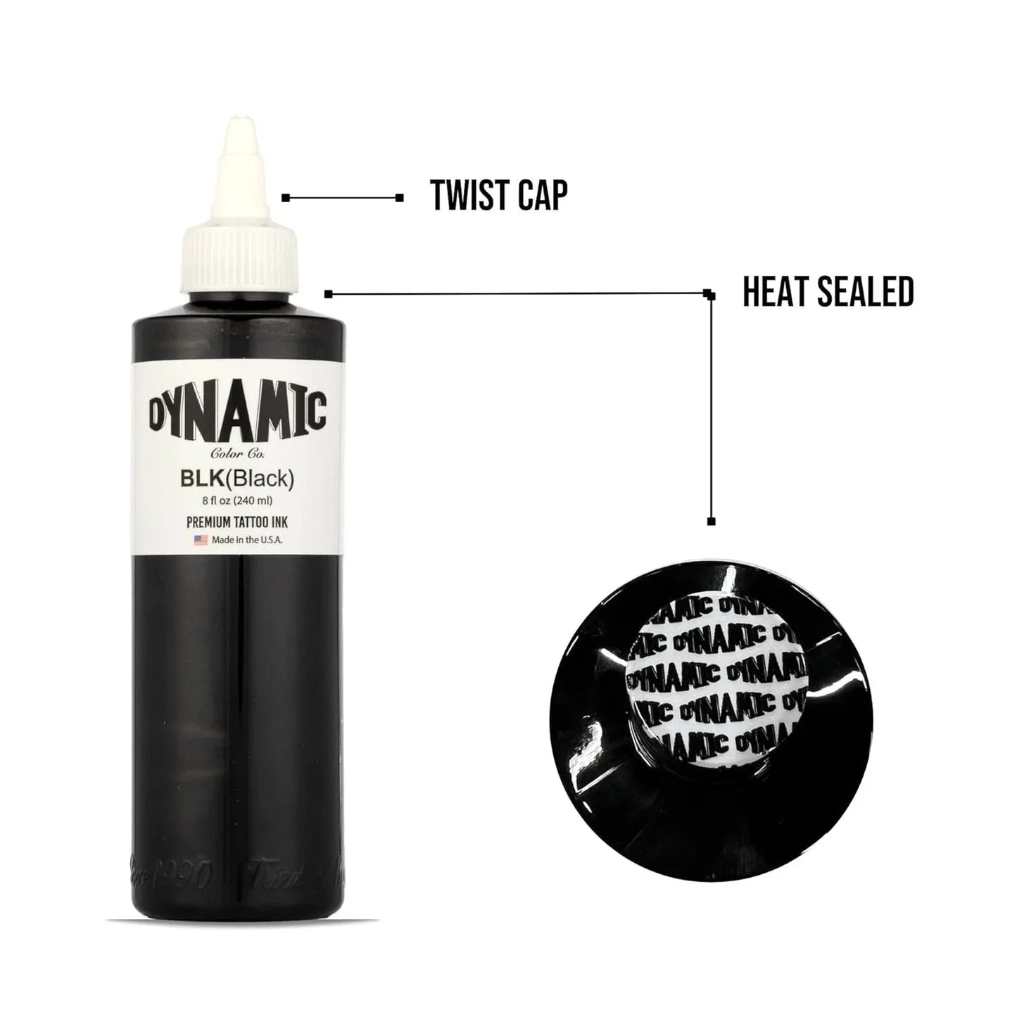 Tinta Triple Black (TBK) – Negro Ultra-Sólido para Línea y Relleno (8oz / 240ml)