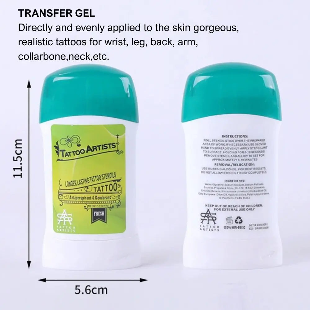 Gel Transfer para Stencil – Crema de Alta Fijación para Tatuajes y Microblading