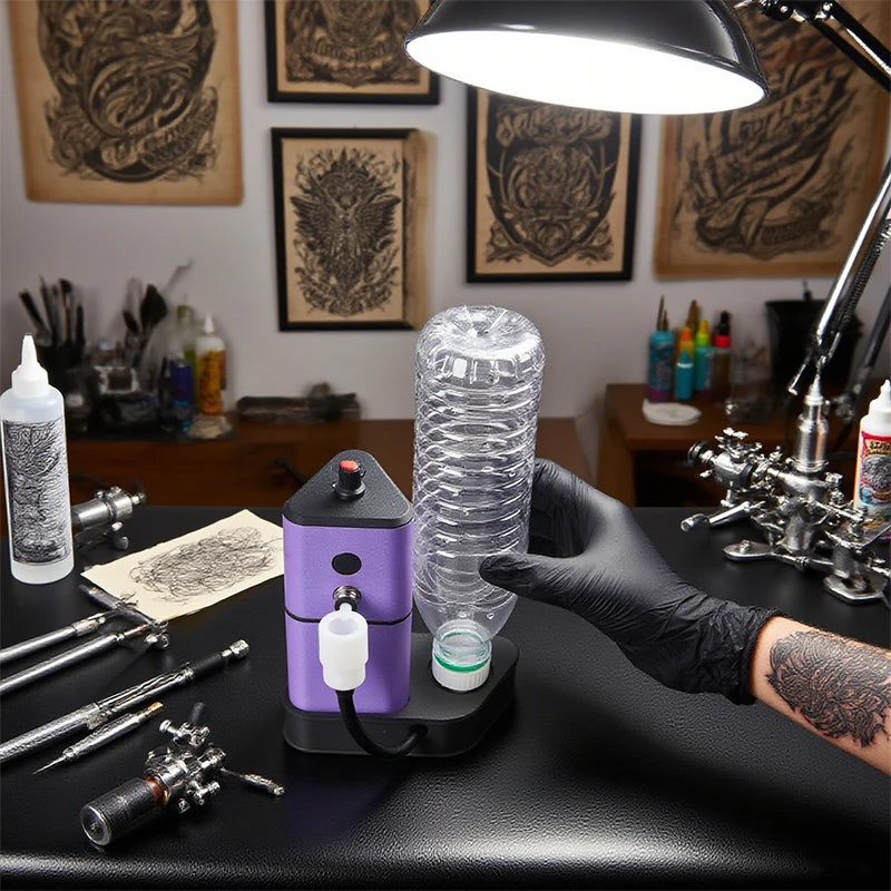 Tattoo Needle Cleaning Machine with Automatic Sensor Tattoo Needle Washer Color Rinse Tool Essential Tattoo Equipment