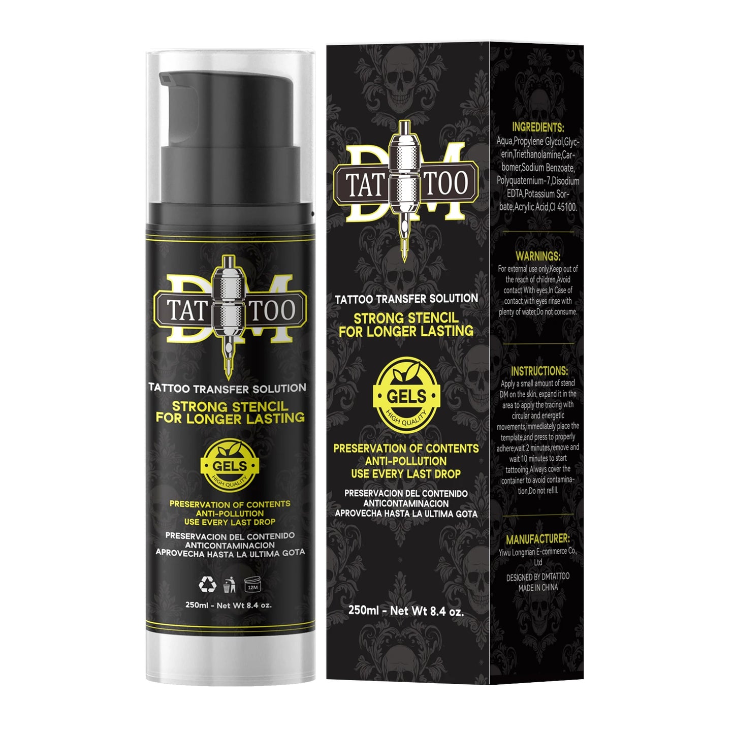 Gel de Transferencia DM Premium – Stencil Magic para Líneas Definidas (100ml / 250ml)