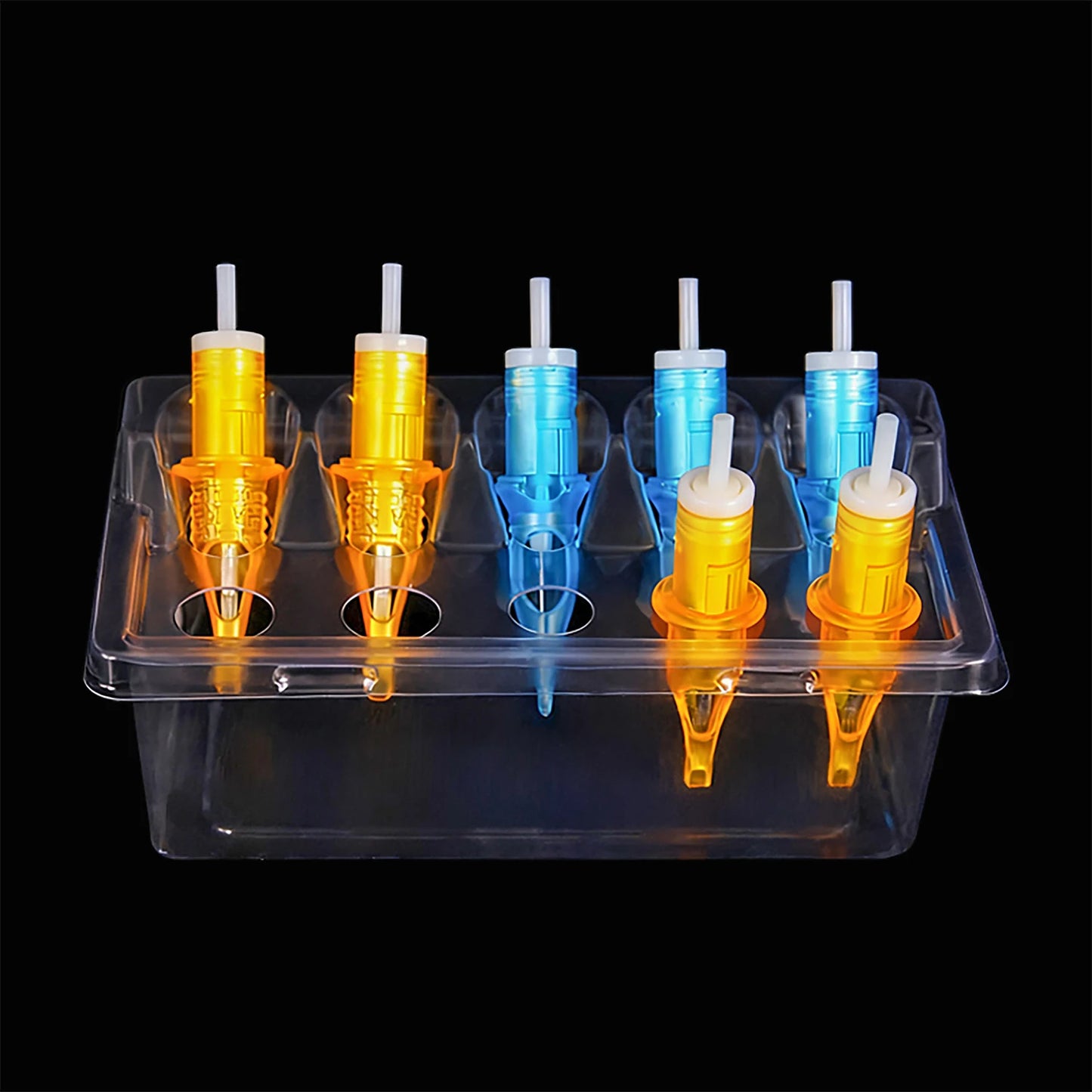 10pcs Disposable Tattoo Cartridge Cup Holder High Quality Transparent Plastic Blending Rinsing Diluting Drying Cleaning Cup