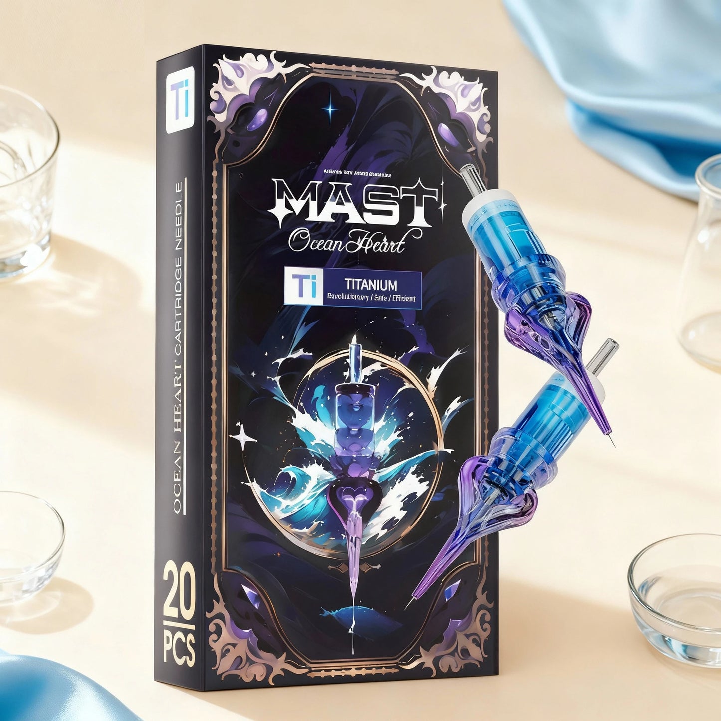 Cartuchos Mast Ocean Heart Ti Series – Agujas 1RL de Precisión (Caja x 20u)