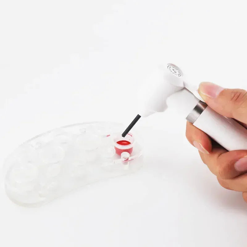 Mezclador Eléctrico de Pigmentos + 5 Varillas – Agitador Portátil para Tatuaje y PMU
