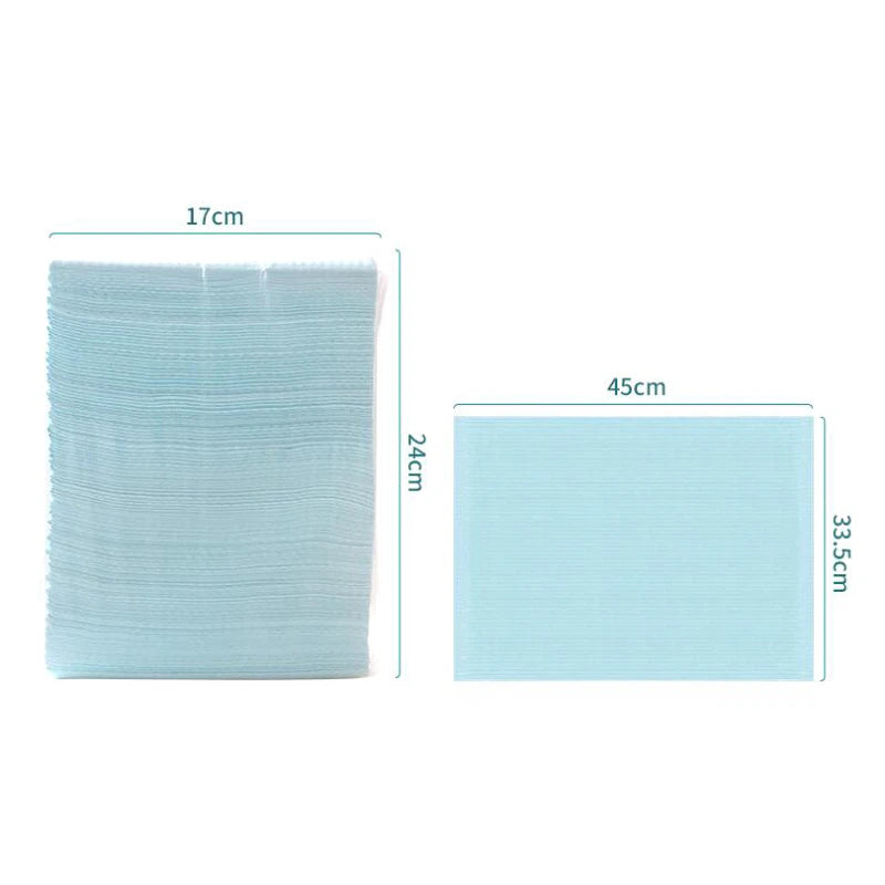 Campos Descartables Bilaminados (Pack 125u) – Mantel Impermeable para Tatuaje y Nail Art
