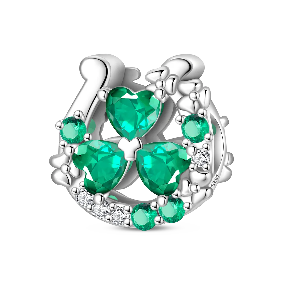 925 Sterling Silver Green Series Flower Tree Apple Pendant DIY Fine Beads Fit Original Charms Bracelet Women Jewelry Diy
