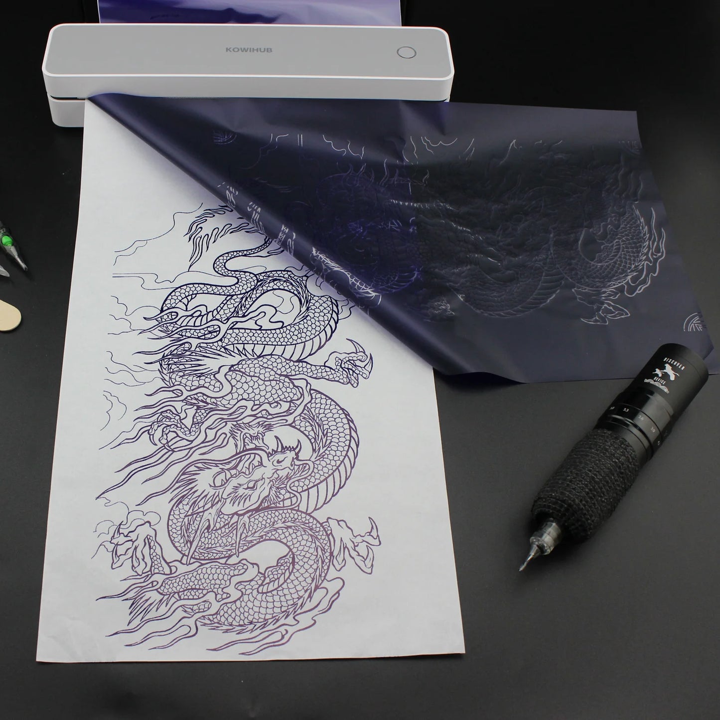 Rollo de Papel Transfer ASPIRATION (30 Metros) – Papel Hectográfico Continuo para Tatuajes