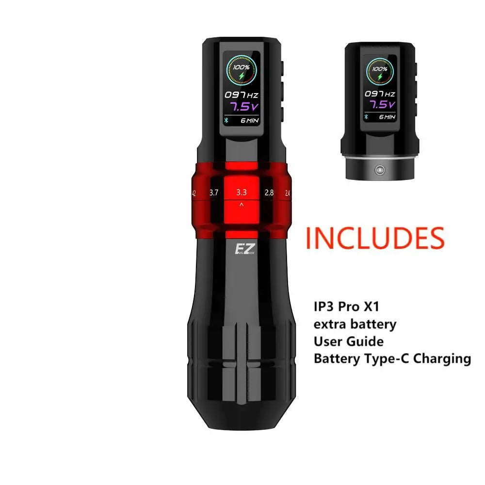 EZ P3 Pro Wireless Pen – Stroke Ajustable de 6 Niveles para Tattoo, PMU y SMP